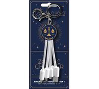 Câble Astrologie USB C / microUSB & USB C & Lightning 2A 15cm Format Porte-clés Balance Yello Koko