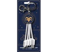 Câble Astrologie USB A+C / microUSB & USB C & Lightning 2A 15cm Format Porte-clés Bélier Yello Koko