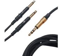 Cable d''origine 99 Classics Noir Or mono 3,5mm a 3,5mm Asymetrique - longueur 3m