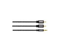 Câble audio, 2 f . RCA mâles - jack mâle stéréo 3,5 mm, 3,0 m