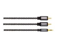 Câble audio, 2 f. RCA mâles - jack mâle stéréo 3,5 mm, 3,0 m