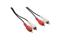 Câble audio 2 RCA MALE / 2 RCA MALE longueur 1,5 mètres 4CONNEXX AU 1010
