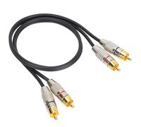 CâBle Audio 2rca MâLe Vers 2rca MâLe, CâBle Audio Avec Connecteur En Alliage D'aluminium Pour Xbox 360noir 3 M/9,8 Pieds