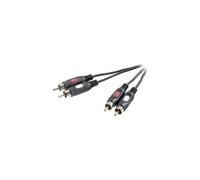 Câble audio Speaka 2x RCA 1,5 m SpeaKa Professional SP-7869764 [2x Cinch-RCA mâle - 2x Cinch-RCA mâle] 1.50 m noir