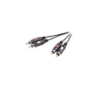 Câble audio 2x RCA 10 m SpeaKa Professional SP-7870624 [2x Cinch-RCA mâle - 2x Cinch-RCA mâle] 10.00 m noir