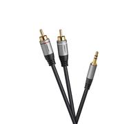 Câble audio 2x RCA vers stéréo jack 3,5mm celexon PRO 1,5 m