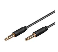 Câble audio 3.5'' - GOOBAY - ICOC IPHONE-MM010BK - 1 m - Compatible iPhone, iPad, iPod - Noir