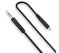 Câble Audio 3,5 mm à 2,5 mm pour Casques Bose et JBL, Cordon Jack Stéréo Mâle à Mâle Sans Micro, Compatible avec Bose 700, QC45, QC35II, QC35, QC25, JBL Tune 710BT, 720BT, 670NC, 770NC, 1,2 m (Noir)
