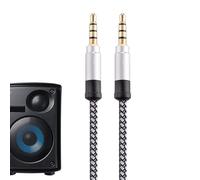 Câble Audio 3,5 Mm - Cordon Auxiliaire Jack Mâle Mâle, Cordon pour Casque Portable | Cordon Audio De Voiture Tressé en Nylon De 1,5 M 3 M 3,5 Mm, Câble De Prise Téléphonique pour Haut-Parleur Et