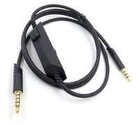 Câble audio 3,5 mm mâle-mâle avec télécommande pour casque Logitech Astro A10 / A40 - 1 m - 2 modes (micro casque ou micro câble)