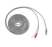 Câble Audio 3,5mm vers AV, Séparateur 1 vers 2, Cuivre | Branchement Direct sans Réglage, pour Relier Plusieurs Appareils, Transmission Stable du Signal, Robuste et Pratique