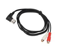 Câble Audio 5 Broches DIN vers 1,5 M, Prise DIN Mâle 5 Broches vers Câble Audio 2xRCA Femelle, Câble Audio Stéréo coudé à 90 Degrés, Plug and Play, 4,9 Pieds