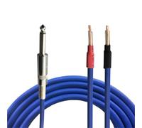 Câble Audio 6,5 mm vers 2 Bananes 6,5 mm vers 2X cosses Plates 6,5 mm vers 2X Broches 2,0 mm 6,5 mm vers 2 Fils Ouverts for Haut-Parleur Actif(Open Wire,10m)