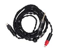 Câble audio à double aiguille, 8 conducteurs équilibrés en OCC plaqué argent, pour HD600, HD580, HD650 et HD660s - câble de casque stéréo haute fidélité avec connecteur (3,5 mm en trois dimensions)