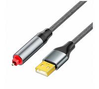 Câble audio à fibre optique avec interface USB, convertisseur SPDIF pour carte son TV et ordinateur portable