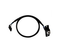 Câble audio Asrock Rear Audio Cable 3.5mm Femelle vers Mâle Noir, connecteurs droits, compatible DeskMini X300, référence 90-BXG3G0-A0XCR2W