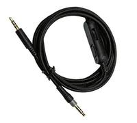 Câble audio auxiliaire détachable/amovible avec contrôle du volume et muet compatible avec HyperX Cloud Mix Cloud Alpha (Remarque : pas de microphone intégré).