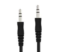 Câble Audio Auxiliaire Jack 3.5mm Mâle vers Mâle 3m Robuste Flexible Noir