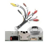Câble audio auxiliaire RCA 24 broches pour caméra de voiture Pioneer DMH-WT76NEX, WT8600NEX, W4600NEX, W4660NEX, WC6600NEX, WT7600NEX, CDP1888