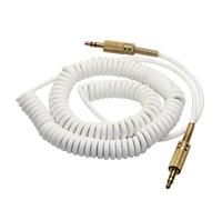 Câble audio auxiliaire stéréo enroulé à ressort, 3.5mm, pour haut-parleur Bluetooth sans fil MARSHALL Woburn