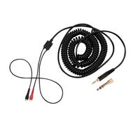 Câble audio avec adaptateur pour Sennheiser, câble spiralé offrant une qualité sonore sans perte et une technologie de réduction du bruit pour