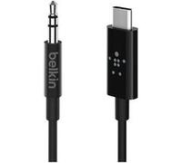 Câble audio Belkin RockStar avec connecteur USB-C 1,8 m Noir G
