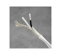 Câble Audio blindé en cuivre plaqué Argent sans oxygène, 2 conducteurs, 1,5 mm², PEFP, contrôle résistant au Froid et aux Hautes températures(3.0m)