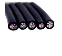 Câble audio blindé UL2547 22 AWG - Longueurs de 5 à 50 m, câble en cuivre isolé PVC à 2 à 6 conducteurs for le contrôle des écouteurs(Black,10M-22AWG (6CORES))