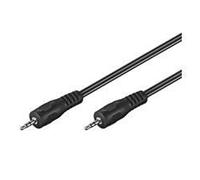 Goobay Câble audio Wentronic 51660 3,5 mm mâle-mâle 5 m blindé Noir