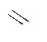 Vonyx câble audio cordon jack 3,5 stéréo mâle / jack 3,5 stéréo mâle - 1,5m - Idéal pour relier votre ordinateur portable, votre TV Noir