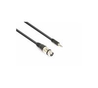 Vonyx câble audio cordon xlr femelle / jack 3,5 stéréo - 0,5m - Idéal pour relier vos enceintes de sonorisation Noir