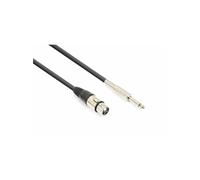 Vonyx Câble Audio Cordon XLR Femelle/Jack 6,35 Mono - 3m Noir