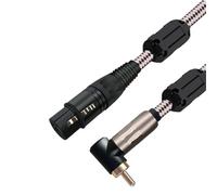 Câble Audio coudé mâle vers XLR Femelle 3 Broches for câbles de Microphone de Haut-Parleur Audio blindés 1M 2M 3M 5M 8M(Red L Type,10m)
