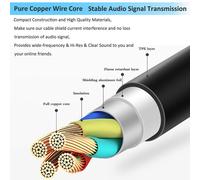 Câble Audio de 2m, rallonge de casque, contrôle de Volume avec Microphone, prise Jack 3.5mm, câble Audio pour Astro A10/A40/A30/A50