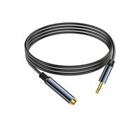 Câble audio de 3,5 mm à 6,35 mm Câble d'extension audio 1/8 pouce mâle vers 1/4 pouce femelle Mini prise mono de 3,5 mm vers connecteur jack TRS 6,35 mm 5,9 pieds