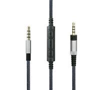 Câble Audio de Rechange avec Microphone intégré et contrôle du Volume - Compatible avec Casque Sennheiser HD4.40, HD 4.40 BT, HD4.50, HD 4.50 BTNC, HD4.30i, HD4.30G et Compatible avec Samsung Galaxy