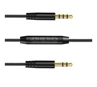 Câble audio de rechange Beats pour casque audio - 3,5 mm vers 3,5 mm mâle - Compatible avec Beats Solo2 Solo3 Studio3 Wireless Pro Detox avec micro en ligne et contrôle du volume