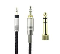 Câble audio de rechange compatible avec Bose 700, QC25, QC35 II, QC35, QC45, QuietComfort 25, QuietComfort 35, casque avec adaptateur 6,35 mm, 3 m