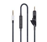 Câble audio de rechange compatible avec casque Bose QC15 QuietComfort 15, cordon audio compatible avec Samsung Galaxy Huawei Android avec micro intégré et contrôle du volume à distance