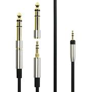 Câble audio de rechange compatible avec casque Sennheiser HD598, HD558, HD518, HD598 Cs, HD598 SR, HD599, HD569, HD579 - 1,5 m