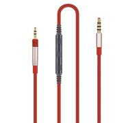 Câble audio de rechange - Compatible avec casques Sennheiser HD6 Mix, HD 7 DJ, HD 8 DJ, compatible avec iPhone avec microphone intégré et contrôle du volume à distance