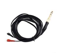 Câble audio de rechange pour casque HD, cordon de mise à niveau de casque de 2 mètres, câble adaptateur de 3,5 mm vers 6,35 mm/fil de rechange style Sennheiser/extension de casque noir