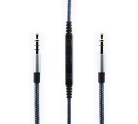 Câble audio de remplacement avec télécommande de microphone intégrée compatible avec B&O PLAY par compatible avec les écouteurs Bang & Olufsen Beoplay H6, H7, H8, H9, H2 et compatible avec iPhone