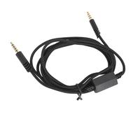 Câble Audio de Remplacement pour Casque de Jeu pour Astro A10, TR, Câble Audio en Nylon tressé de 2 M/6,6 Pieds avec Interrupteur de Commande Silencieux (Black)