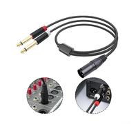Câble audio de type Y multi-compatibilité pour connecter les microphones et DV pour caméscopes avec connecteurs XLR (2 m)