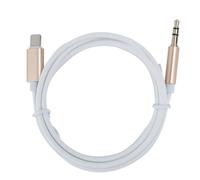 CâBle Audio De VéHicule Portable Pour Connecteur Ios Vers Prise Adaptateur Aux 3,5 Mm Pour Ios/7/8 / Xgold Et Blanc (Avec Emballage)