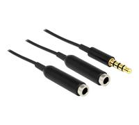 Câble audio Delock 65575 [1x Jack mâle 3.5 mm - 2x Jack femelle 3.5 mm] 25.00