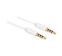 Câble audio DeLOCK pour casque micro - 2m - Blanc