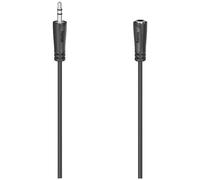 Câble Audio D'Extension Hama 5M Noir 1X Prise UK 1X Prise Jack 3.5Mm