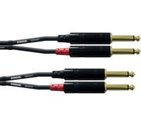 Câble Audio Double Jack Mono 1,5 M